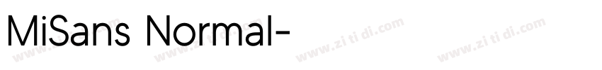 MiSans Normal字体转换